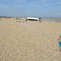 Fred on the beach, Camping by the Seaside, Cliff House, Dunwich, Suffolk - 15th August 2012
