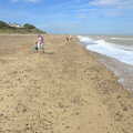 We walk back to the camp site along the beach, Camping by the Seaside, Cliff House, Dunwich, Suffolk - 15th August 2012
