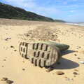 A discarded boot, Camping by the Seaside, Cliff House, Dunwich, Suffolk - 15th August 2012