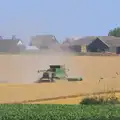 The harvest is in full swing, "Grandma Julie's" Barbeque Thrash, Bressingham, Norfolk - 19th August 2012