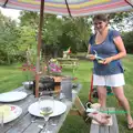 Isobel in the garden, "Grandma Julie's" Barbeque Thrash, Bressingham, Norfolk - 19th August 2012