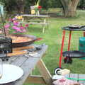There's a paella on the go, "Grandma Julie's" Barbeque Thrash, Bressingham, Norfolk - 19th August 2012