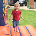 Fred's on a bouncy castle, "Grandma Julie's" Barbeque Thrash, Bressingham, Norfolk - 19th August 2012