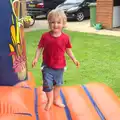 Fred's on a bouncy castle, "Grandma Julie's" Barbeque Thrash, Bressingham, Norfolk - 19th August 2012