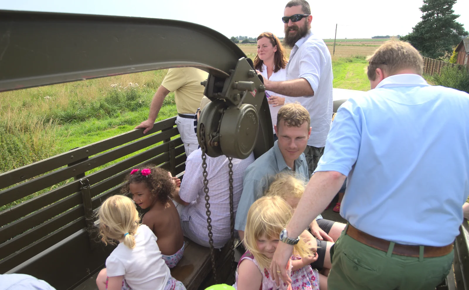 Loading up on the truck, from "Grandma Julie's" Barbeque Thrash, Bressingham, Norfolk - 19th August 2012