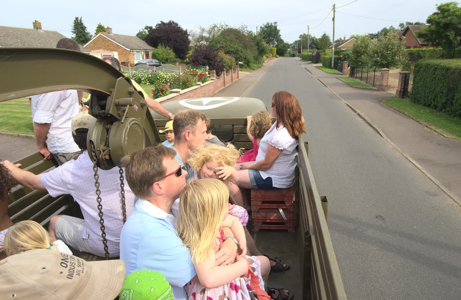 We drive through Bressingham, from "Grandma Julie's" Barbeque Thrash, Bressingham, Norfolk - 19th August 2012