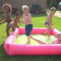 There's a whole pile of kids in the pool, "Grandma Julie's" Barbeque Thrash, Bressingham, Norfolk - 19th August 2012