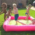 There's a whole pile of kids in the pool, "Grandma Julie's" Barbeque Thrash, Bressingham, Norfolk - 19th August 2012