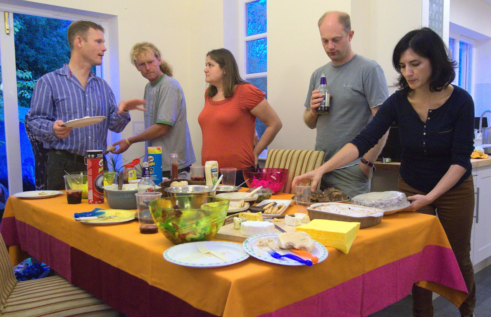 More puddings are brought out, from Bill and Carmen's Paella Barbeque, and a Trip to the City, Yaxley and Norwich - 25th August 2012