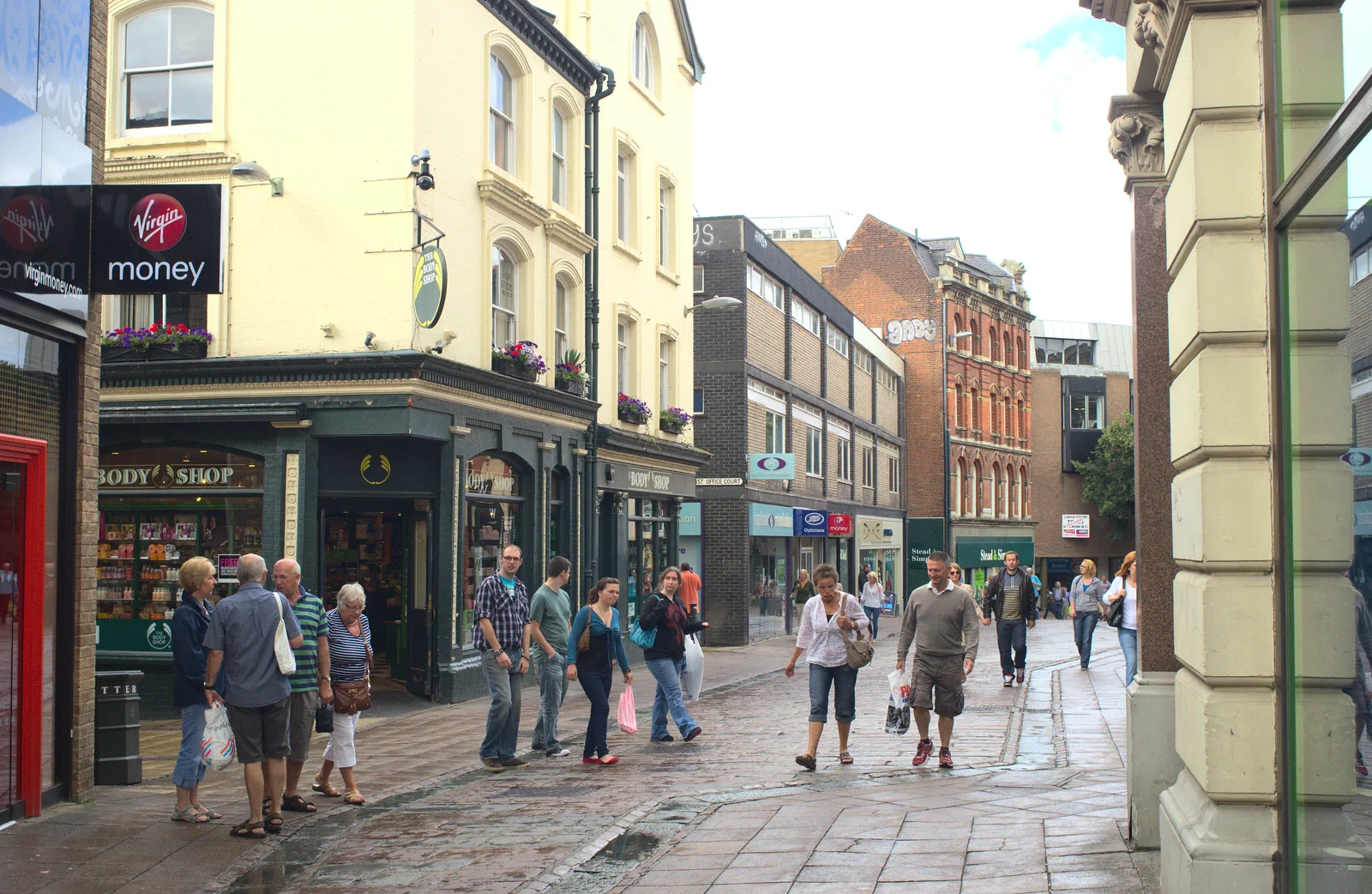 On Castle Street, from Bill and Carmen's Paella Barbeque, and a Trip to the City, Yaxley and Norwich - 25th August 2012