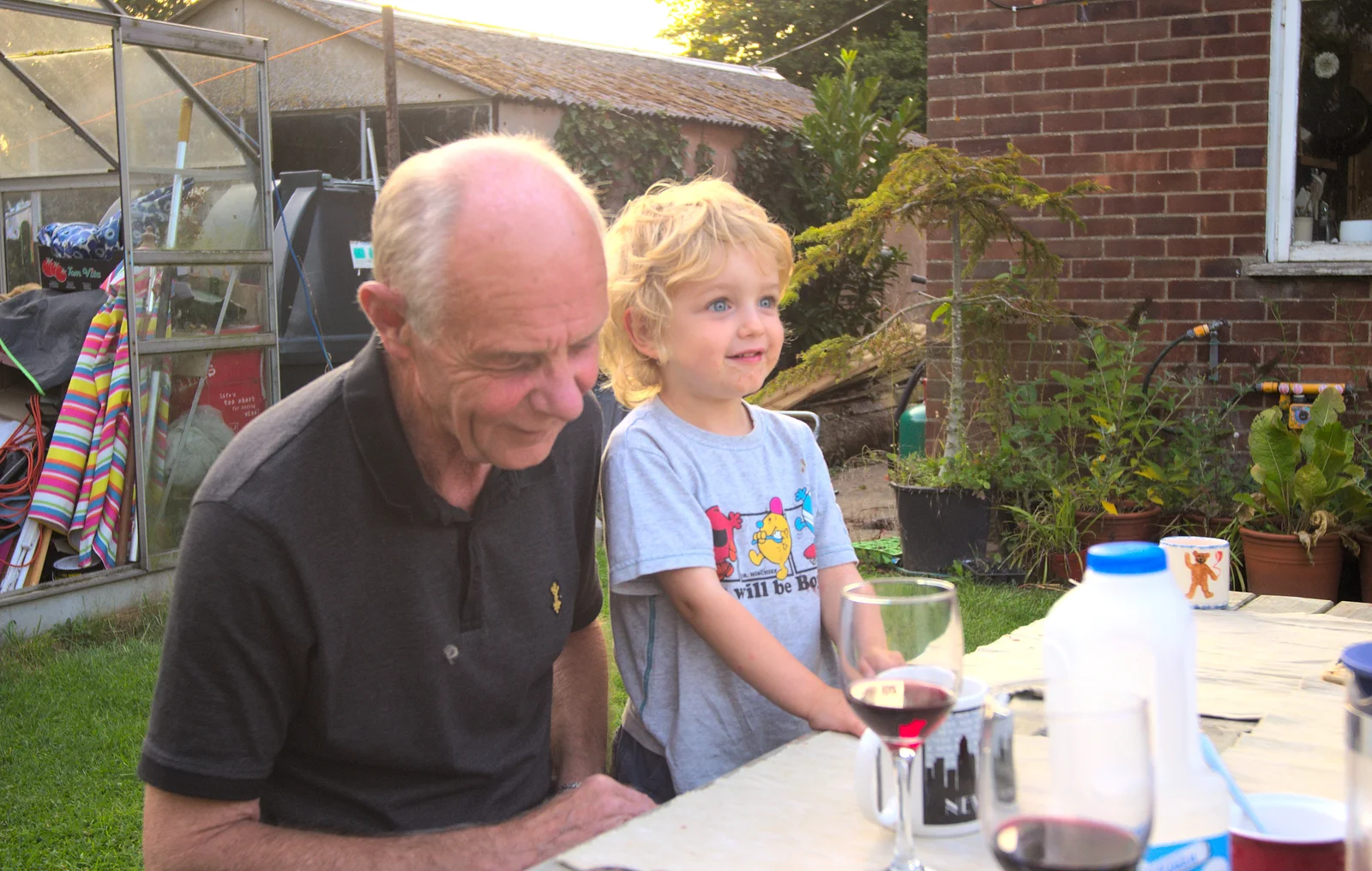 Great-uncle Graham and Fred, from Bill and Carmen's Paella Barbeque, and a Trip to the City, Yaxley and Norwich - 25th August 2012