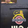 Fred peers out of diesel shunter 11104, A Bressingham Steam Day, Norfolk, 27th August 2012