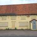 The sad sight of a boarded-up pub, Camping at Dower House, West Harling, Norfolk - 1st September 2012