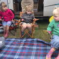 Fred and his gang in the awning, Camping at Dower House, West Harling, Norfolk - 1st September 2012