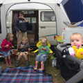 Sophie, Fred, Grace and Harry - 'Mister Cheese', Camping at Dower House, West Harling, Norfolk - 1st September 2012