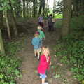We wander off in to the deep dark woods, Camping at Dower House, West Harling, Norfolk - 1st September 2012