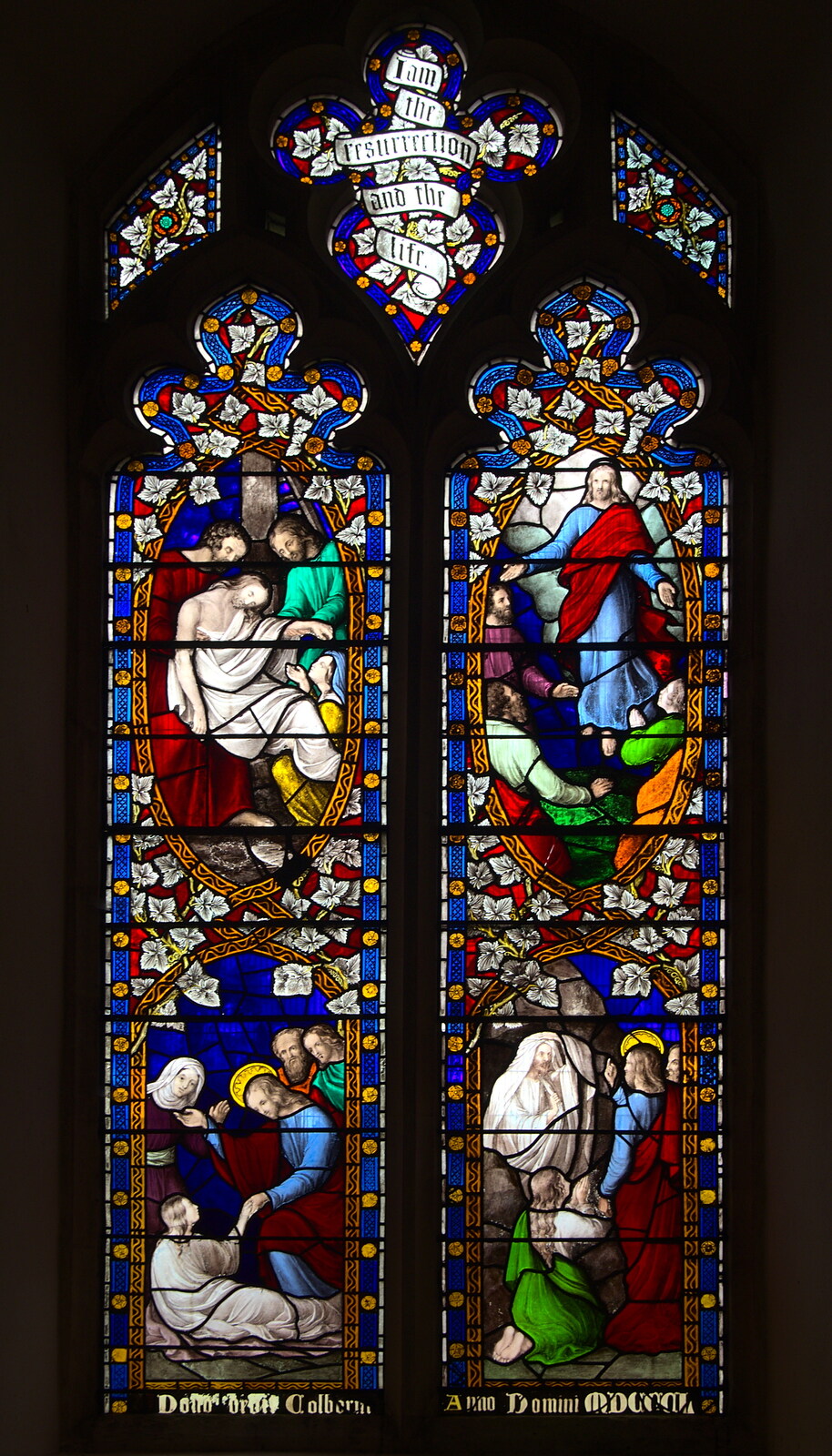 An impressive window in All Saints from Camping at Dower House, West Harling, Norfolk - 1st September 2012