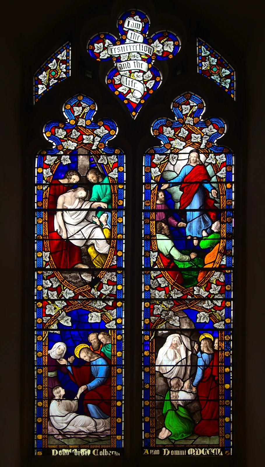 An impressive window in All Saints, from Camping at Dower House, West Harling, Norfolk - 1st September 2012