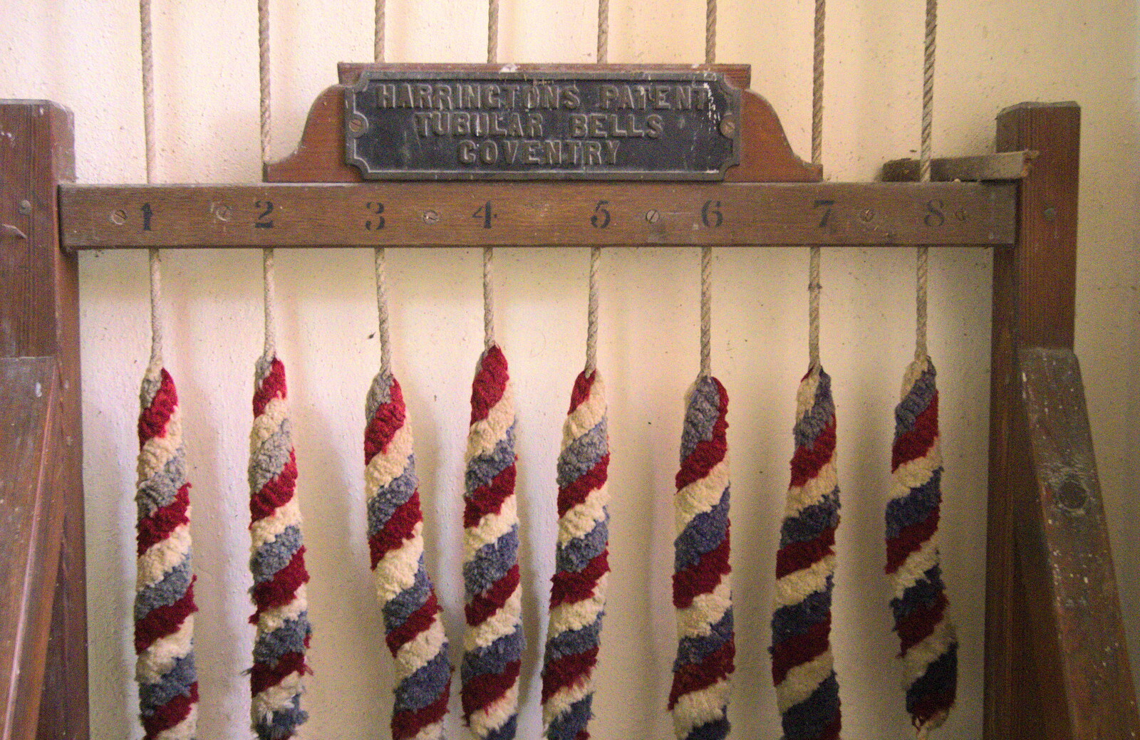 Bell ropes: Harrington's Patent Tubular Bells from Camping at Dower House, West Harling, Norfolk - 1st September 2012