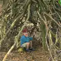 Fred finds a den, Camping at Dower House, West Harling, Norfolk - 1st September 2012