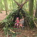 Grace, Fred and Sophie, Camping at Dower House, West Harling, Norfolk - 1st September 2012