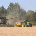 The BSCC does Matthew's Church Bike Ride, Suffolk - 8th September 2012, Harvested wheat is off-loaded