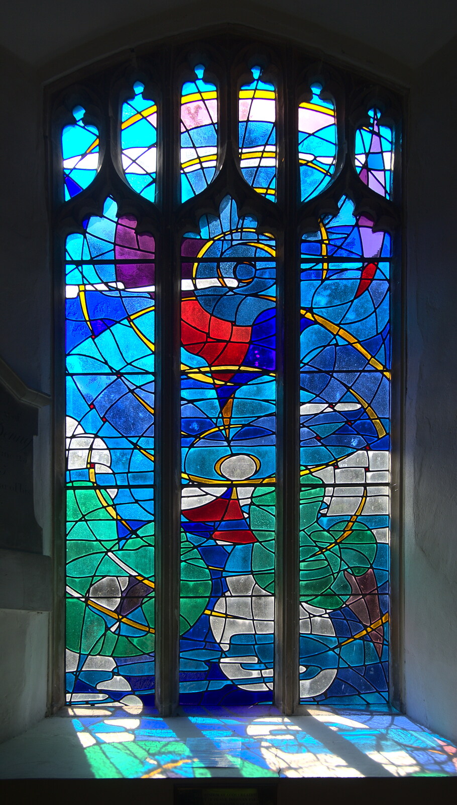 Modern stained glass from The BSCC does Matthew's Church Bike Ride, Suffolk - 8th September 2012