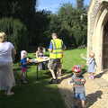 The BSCC does Matthew's Church Bike Ride, Suffolk - 8th September 2012, In the churchyard at All Saints, Stuston
