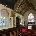 Inside Stuston Church and its Moorish arch, The BSCC does Matthew's Church Bike Ride, Suffolk - 8th September 2012