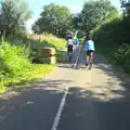 Cycling up the Old Bury Road, The BSCC does Matthew's Church Bike Ride, Suffolk - 8th September 2012