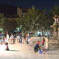 Kids play around in the town square, A Trip to Sóller, Mallorca, Spain - 8th-14th September 2012