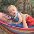 Isobel and Harry in the much sought-after hammock, A Trip to Sóller, Mallorca, Spain - 8th-14th September 2012