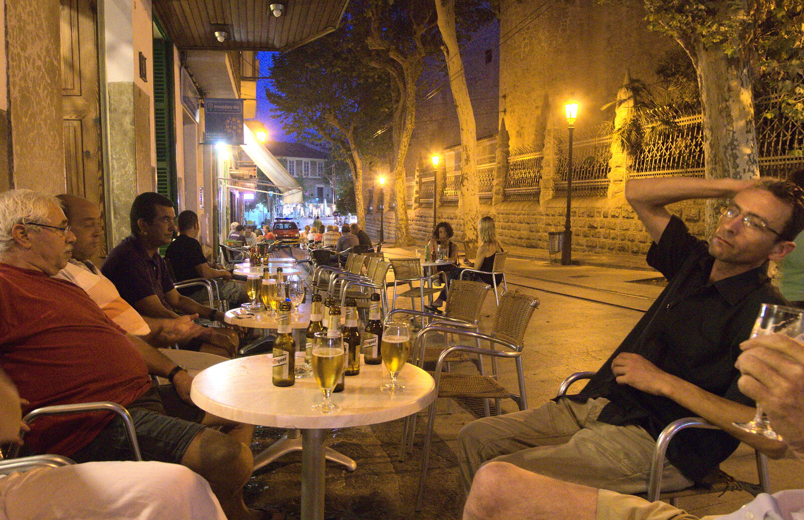 We pause for a beer near the tram stop from A Trip to Sóller, Mallorca, Spain - 8th-14th September 2012