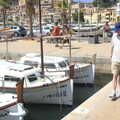 Grandad and Fred look at the boats, A Trip to Sóller, Mallorca, Spain - 8th-14th September 2012