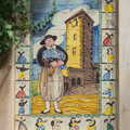 Tiled painting on a wall, A Few Hours in Valdemossa, Mallorca, Spain - 13th September 2012