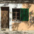 Green shutters and an interesting door, A Few Hours in Valdemossa, Mallorca, Spain - 13th September 2012