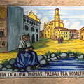 A tile painting of Santa Catalina Thomas, A Few Hours in Valdemossa, Mallorca, Spain - 13th September 2012