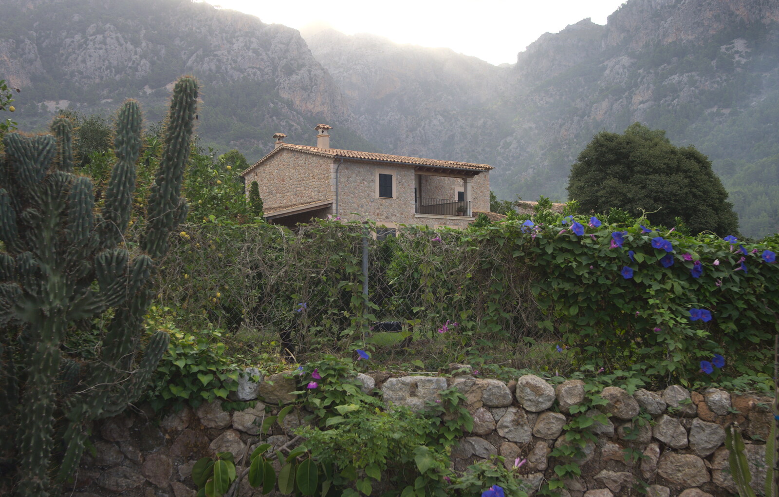 A house perched up in the hills from A Few Hours in Valdemossa, Mallorca, Spain - 13th September 2012