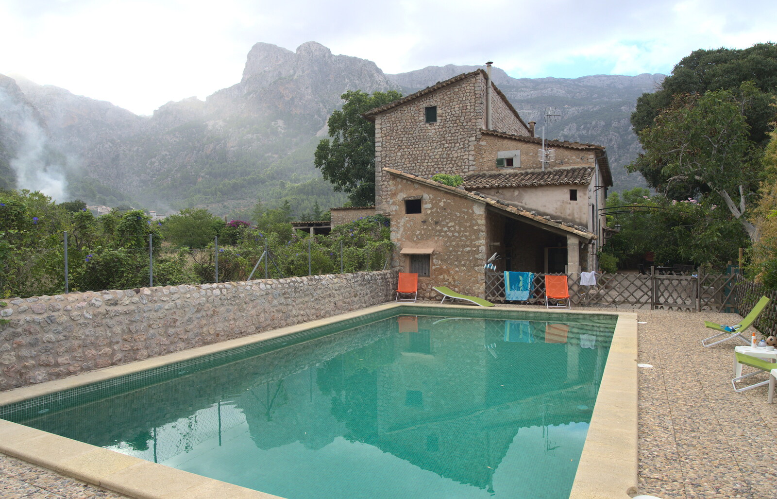 The swimming pool and house from A Few Hours in Valdemossa, Mallorca, Spain - 13th September 2012