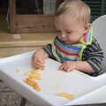 Harry eats a bit of pasta, A Few Hours in Valdemossa, Mallorca, Spain - 13th September 2012