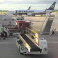 The baggage conveyor waits to unload our plane, A Few Hours in Valdemossa, Mallorca, Spain - 13th September 2012
