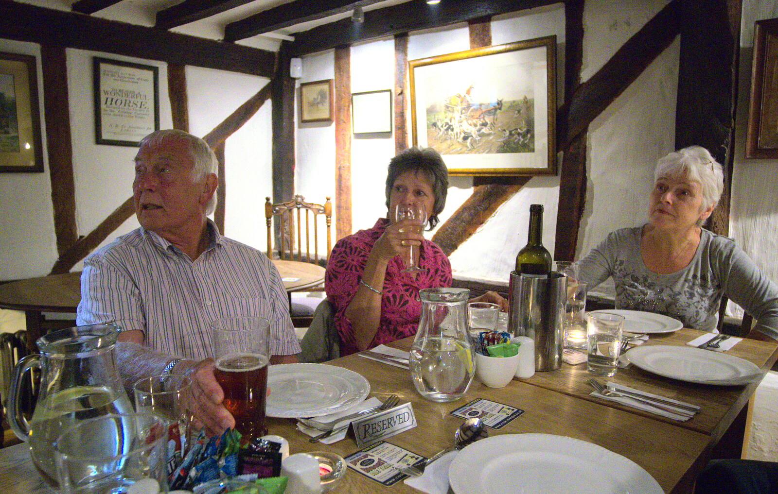 Colin, Jill and Spam in the Queen's Head from BSCC Tapas at the Queen's Head, and Some Balloons, Eye, Suffolk - 25th September 2012