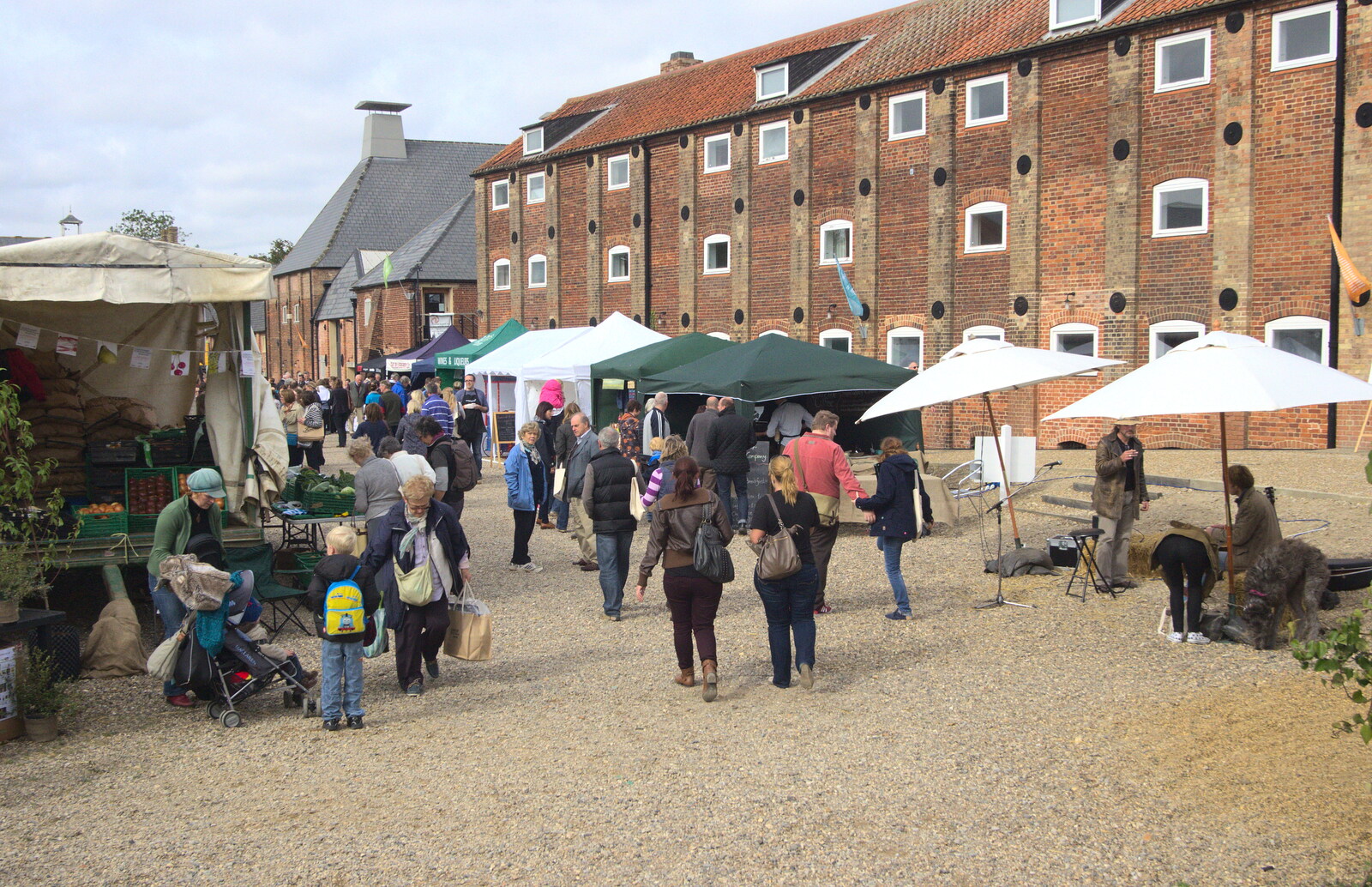 Snape Maltings and the Food Festival from The Aldeburgh Food Festival, Aldeburgh, Suffolk - 30th September 2012