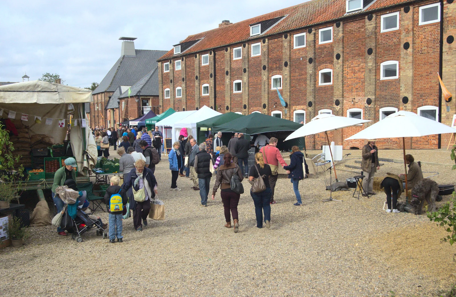 Snape Maltings and the Food Festival, from The Aldeburgh Food Festival, Aldeburgh, Suffolk - 30th September 2012