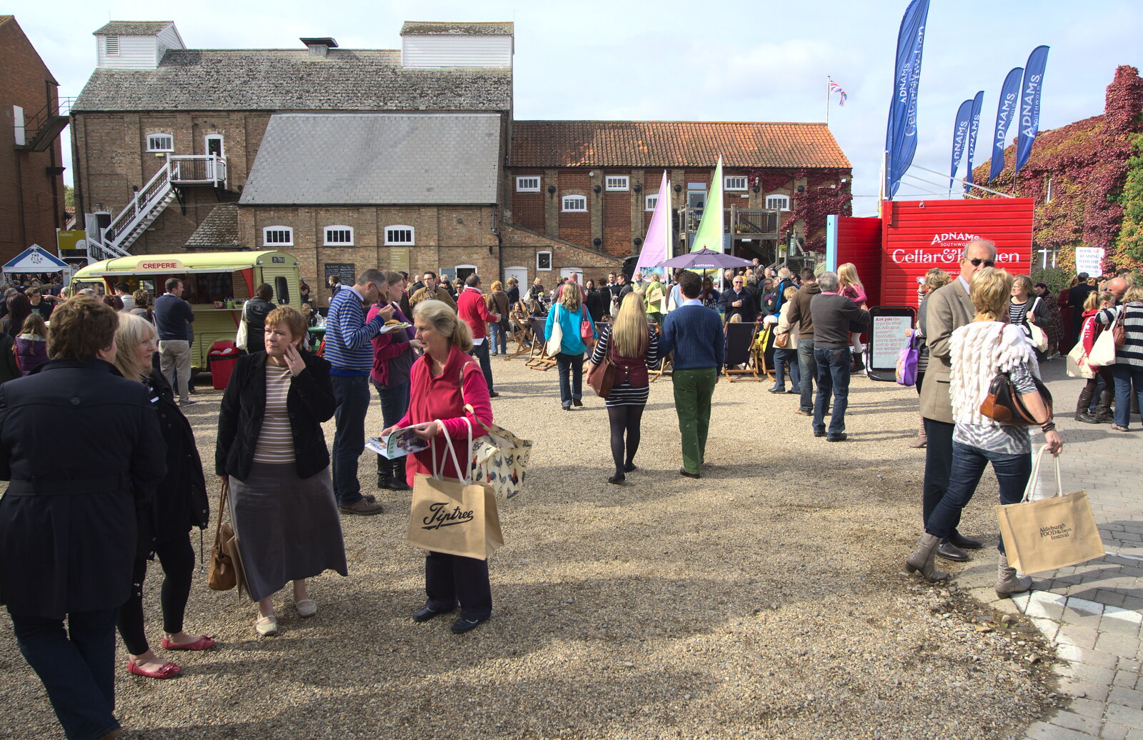 Crowds mill around from The Aldeburgh Food Festival, Aldeburgh, Suffolk - 30th September 2012