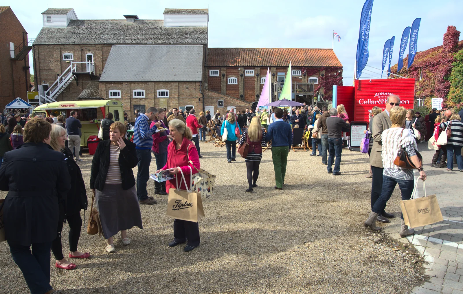 Crowds mill around, from The Aldeburgh Food Festival, Aldeburgh, Suffolk - 30th September 2012