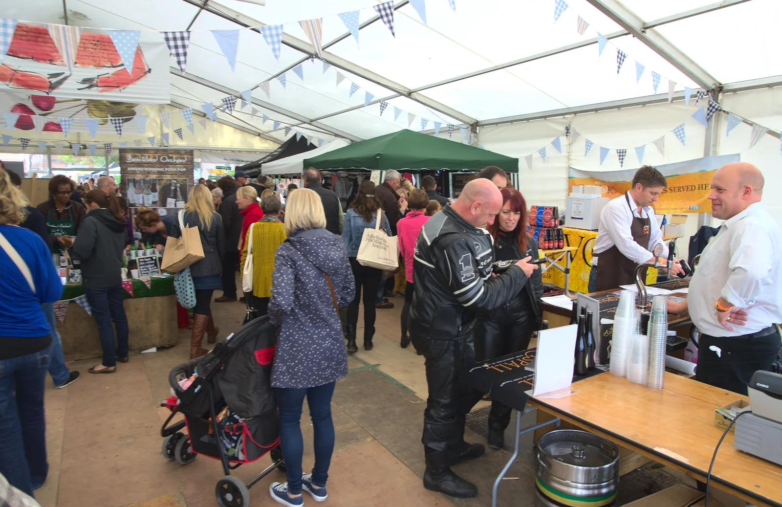 In the food tent, from The Aldeburgh Food Festival, Aldeburgh, Suffolk - 30th September 2012