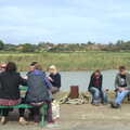 Sitting out by the River Alde, The Aldeburgh Food Festival, Aldeburgh, Suffolk - 30th September 2012