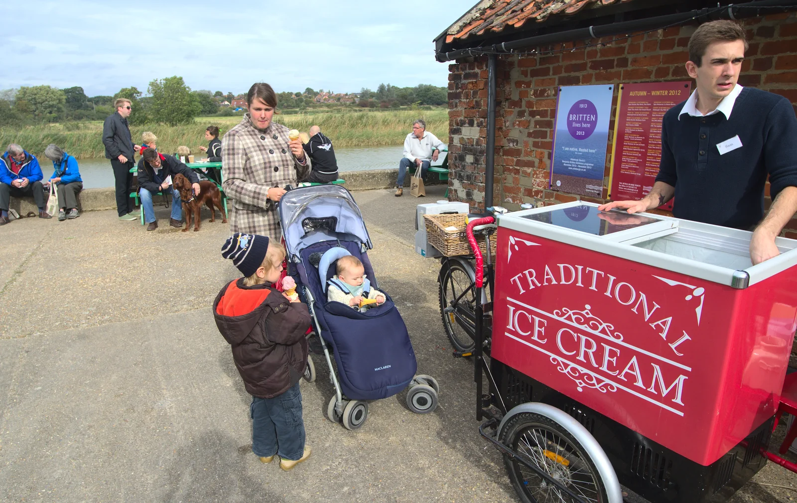 Time for ice cream, from The Aldeburgh Food Festival, Aldeburgh, Suffolk - 30th September 2012