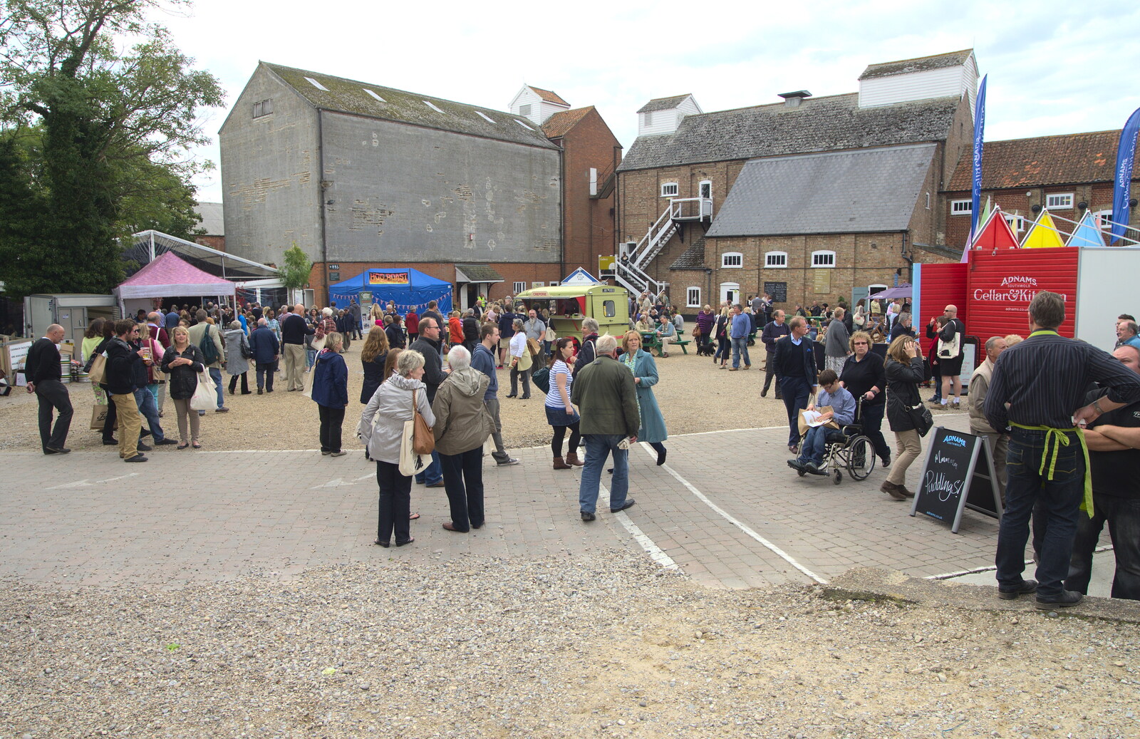 Round the back of the maltings from The Aldeburgh Food Festival, Aldeburgh, Suffolk - 30th September 2012